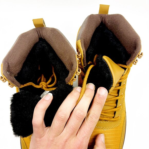 Wondamo Men’s Snow Boots Size 8 Waterproof Fur Lined Winter Brown main image 5